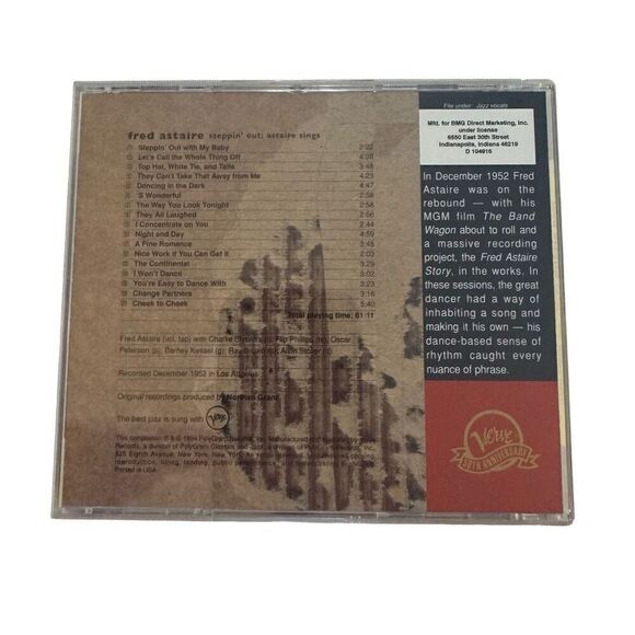 Fred Astaire | Steppin' Out: Astaire Sings | CD | Verve 1994 - Picture 2 of 5
